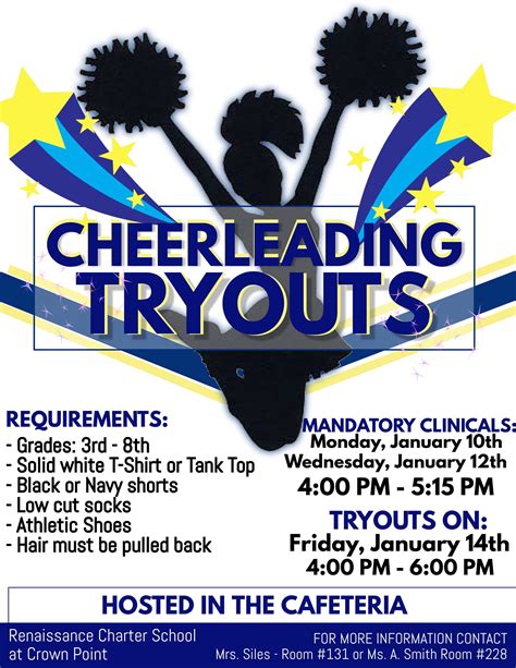 Cheer Tryout Flyer Inspiration